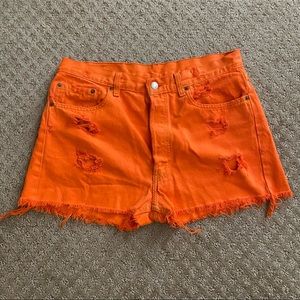 vintage up-cycled levi’s shorts